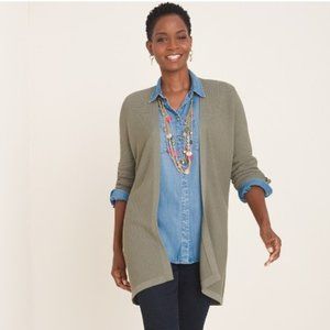 NWT Chico's Textured Tab-Sleeve Cardigan **Chico's size 3 - US size XL/16**